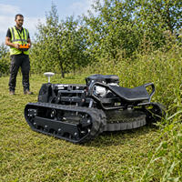 Livraison Gratuite Tondeuse Robot à Essence sur Chenilles Télécommandée, Largeur de Coupe 900mm 1100mm 1300mm