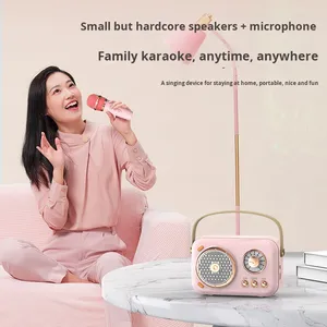 Altavoz <span class=keywords><strong>Karaoke</strong></span> Inalámbrico USB Portátil Mini, Juguetes Musicales con Historias para Niños, Altavoz para Fiestas en Casa, Juego de Altavoces con Micrófono de Mano - Product Image 4