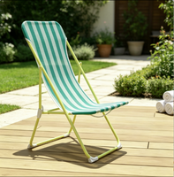 Chaises pliantes de plage, de jardin, de parc, de terrasse, de camping, en acier moderne, avec structure en textilène, réglables, capacité 120 kg
