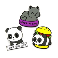 Fabricant de badges nominatifs personnalisés, logo en métal, étoile dorée, émail, épingle de revers animale avec votre propre design
