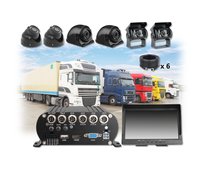 Système de caméra de surveillance de véhicule avec DVR mobile 4CH 8CH 1080N HDD, vision nocturne et étanche, capteur G, kit complet