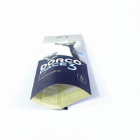 Pochette d'emballage biodégradable avec logo imprimé personnalisé en Chine sac en papier kraft blanc sac en papier kraft pour rasoir