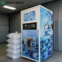 Distributeur de glace sans surveillance 24h/24 et 7j/7, production quotidienne de 200 kg, distributeur de glace en libre-service, machine à glace commerciale extérieure pour station-service