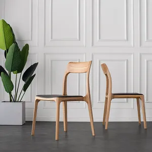 Nordic Good Design Antike Restaurant möbel Mid Century Modern Farm house Wood Esszimmers tühle mit Holzbeinen