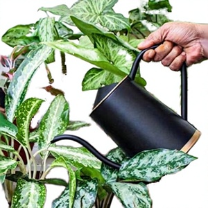 Arrosoir en métal jaune de 1,5 L avec long bec verseur |   Arrosoir pour plantes de jardin intérieur et extérieur - Product Image 3