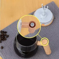 Vente en gros de tasses à café automatiques rechargeables en verre borosilicate de haute qualité de 400 ml, tasse à mélanger électrique pour la maison et le bureau