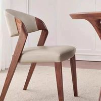 Chaises de salle à manger en bois massif de noyer noir d'Amérique du Nord, écologiques, durables, design luxueux, meubles de maison de créateur L106