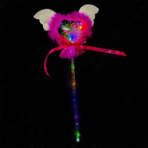 Großhandel Party Kinder Sternenhimmel Bobo-Ball Zauberstift Engelfedern glühende Zauberstöcke - Product Image 5