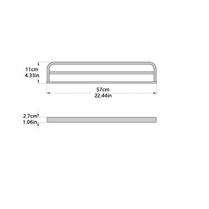 Accessori da bagno a parete <span class=keywords><strong>Vintage</strong></span> portasciugamani antico porta porta-asciugamani a doppia canna da bagno portasciugamani in ottone - Product Image 4
