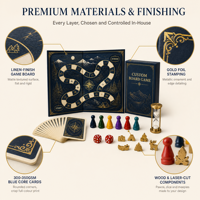 Fabrication de cartes et de jeux de société personnalisés pour la famille, accessoires en carton écologiques et durables, divertissement pour les fêtes