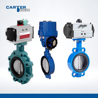 Vanne papillon électrique industrielle en acier inoxydable CF8/CF3 ou en fonte WCB, à bride RF ou à collier FF, avec joints NBR/EPDM, normes ANSI/DIN/JIS/API609