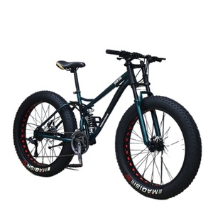 Prix d'usine Vélo hybride à suspension intégrale à 21 vitesses avec gros pneus pour l'équitation dans la neige et les routes de montagne - Product Image 1