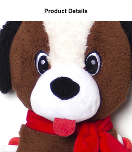 PELUCHE DE NOËL 2024-SHAGGY SANTA <span class=keywords><strong>ST</strong></span>.<span class=keywords><strong>BERNARD</strong></span> AVEC MEMBRES DE CORDE-CHOCOLAT Corde en peluche pour chien marron + jouets en peluche personnalisés - Product Image 3