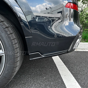 Glossy Black/Carbon Look Car Rear Bumper Lip Diffuser Side Spoiler <b>Splitter</b> for BMW X5 G05 M Sport 2019-2023 Body Kits - Product Image 6