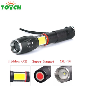 Đa chức năng COB LED chiến thuật Đèn pin đuôi siêu magetic LED sạc flash ánh sáng tự vệ đèn pin và ngọn đuốc - Product Image 4