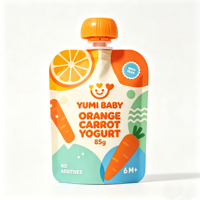 Pochette aseptique pour bébé avec bec verseur pour liquides frais, sachet souple de qualité alimentaire pour smoothies, boissons, lait, sans BPA