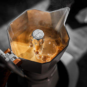 Cafetera Italiana <span class=keywords><strong>Moka</strong></span> con Válvula de <span class=keywords><strong>Crema</strong></span> de Alta Presión, Cafetera de Doble Válvula, Cafetera <span class=keywords><strong>Moka</strong></span> - Product Image 6