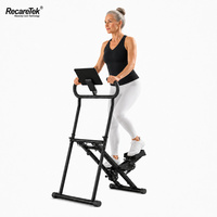 Máquina de Ejercicio 2 en 1 para Abdominales y Escaladora, Equipo de Ejercicio para Entrenamiento Diario, Entrenamiento Cardiovascular, Dispositivo de Fitness Comercial