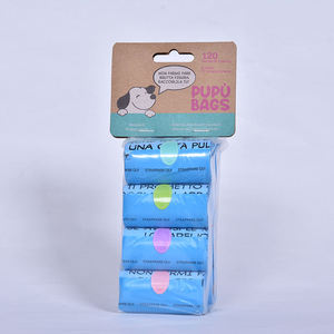 Sacs à déjections canines biodégradables en amidon de maïs compostable, sacs à crottes de chien très demandés, écologiques, imprimés sur mesure - Product Image 6