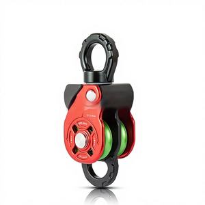 Lève-câble universel à blocage automatique, lève-poids à câble <span class=keywords><strong>coulissant</strong></span>, poulie double rotative - Product Image 1