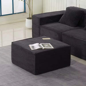 Vente <span class=keywords><strong>d</strong></span>'usine <span class=keywords><strong>Canapé</strong></span> modulaire en forme de L en velours côtelé moderne Ensemble de canapés en mousse pleine haute densité emballés sous vide pour salon - Product Image 5