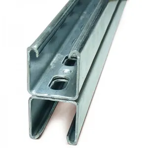 Galvanized Cold Formed Section Steel Structural C Shape Profile Channel Steel Strut Slotted C U Z Beam C Steel