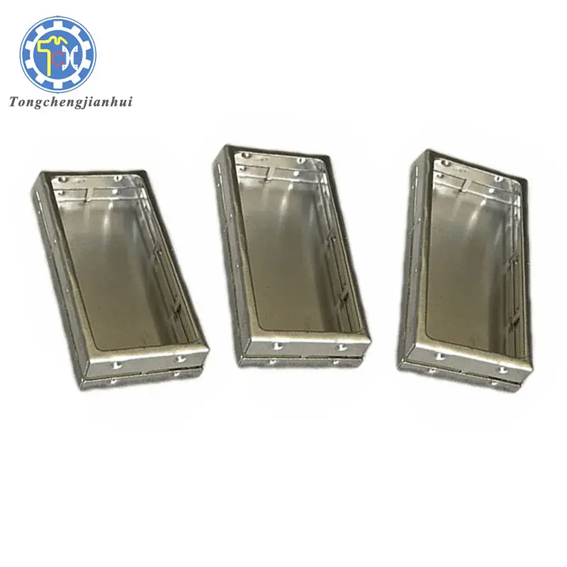Özel yapılmış sac Metal damgalama fabrikasyon kontrol kutusu RF koruyucu kılıf veya PCB kutusu