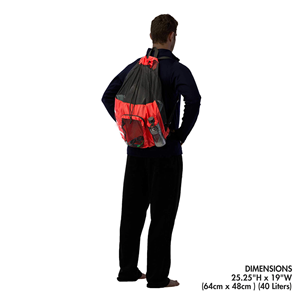 Grand sac à dos momie en maille de polyester pour la gymnastique de natation humide et le sac de sport portable d'entraînement - Product Image 4