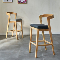 Table de bar à desserts, mobilier de restaurant, style nordique, en bois massif, table haute, 1 pièce