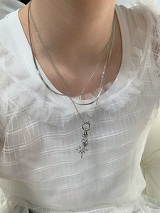 <span class=keywords><strong>Collana</strong></span> Vintage con ciondolo a forma di stella a otto punte con cuore a forma di stella placcata in platino placcato <span class=keywords><strong>argento</strong></span> Sterling alla moda - Product Image 4