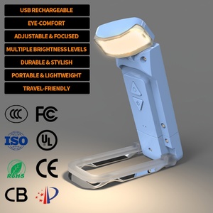 Newest Clip on Book Reading <b>Light</b> USB Rechargeable Flexible Led Eye Protection Night Reading Lamp Mini Portable Book <b>Light</b> - Product Image 1