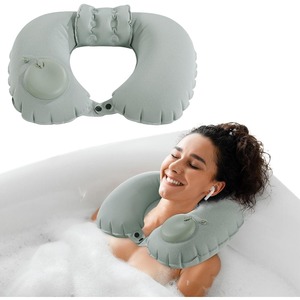 2024 vente chaude en forme <span class=keywords><strong>de</strong></span> U <span class=keywords><strong>gonflable</strong></span> <span class=keywords><strong>bain</strong></span> cou <span class=keywords><strong>coussin</strong></span> multi-scène doux séchage rapide baignoire oreiller - Product Image 2