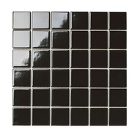 Carreaux de mosaïque en céramique colorés modernes et minimalistes de 48x48 mm pour murs de cuisine, crédences et piscines