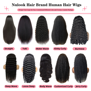 Perruque <span class=keywords><strong>Nulook</strong></span> Hair 12A Water Wave en cheveux humains, Lace Front, Perruque frontale HD 13x6, Perruques sans colle en cheveux humains, Perruques en cheveux humains bruts - Product Image 6