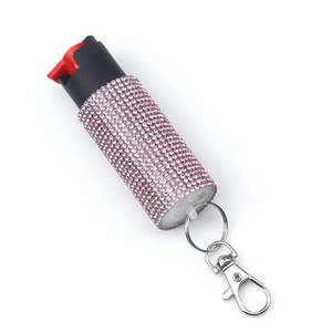 Factory Wholesale Multicolored Self Defense <b>Spray</b> Fashionable Keychain <b>Set</b> for Women Portable Solid <b>Spray</b> Safety Tool - Product Image 6