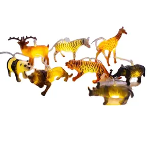 1.65M 10 LED 동물 빛 문자열 사슴 팬더 코끼리 크리스마스 하루 어린이 방 야외 정원 장식 조명