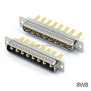 ขั้วต่อ D-SUB 8W8 แบบตัวเมีย กำลังสูง ชนิดบัดกรี สำหรับสายเคเบิล - Product Image 2