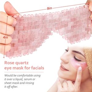 Masque pour les <span class=keywords><strong>yeux</strong></span> en quartz rose, coussinets rafraîchissants en cristal naturel réutilisables pour réduire les poches sous les <span class=keywords><strong>yeux</strong></span>, les cernes, soin du visage - Product Image 3