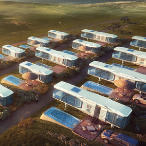 Casa Prefabricada Móvil Tipo Hotel, Diseño Moderno, Construcción con Paneles Sándwich, para Parques y Resorts - Product Image 1