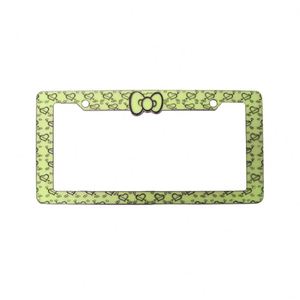 Marco de Matrícula de Plástico con Impresión UV y Lazo Personalizado para Decoración de Autos - Product Image 2