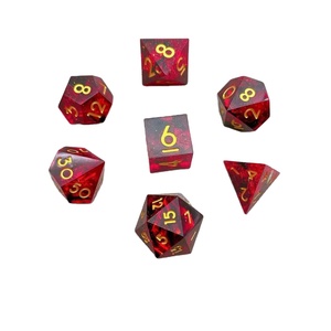 Cheap polyhedral dice manufacture custom engraved logo plastic dnd dices