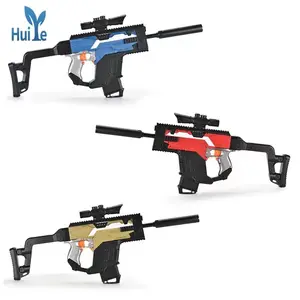 Huiye 핫 세일 B/O 소프트 총알 총 전자 자동 에바 소프트 총알 총 장난감 어린이 슈팅 게임 거품 총알 장난감 총
