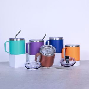 Hot Sale Stainless Steel Double Walled 12oz 14oz 16oz Travel Tumbler Cup Insulated Coffee Mug with Handle - Product Image 1