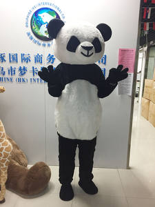 Đảng Cartoon Thú Nhồi Bông Linh Vật Trang Phục Cho Người Lớn Thấp MOQ Mềm Plush 180CM Dễ Thương Panda <span class=keywords><strong>Bear</strong></span> Linh Vật Trang Phục - Product Image 5