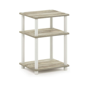 Mejor venta 3 nivel final de 1 paquete Sonoma roble blanco <span class=keywords><strong>mesa</strong></span> de café del tanque de peces - Product Image 1