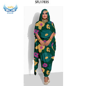 Toub Soudanais pour Femme, Tissu Voile Soudan Inde, Imprimé Numérique Floral Personnalisé Suisse, Design Original, Nouveauté 2024, pour Mariage - Product Image 5