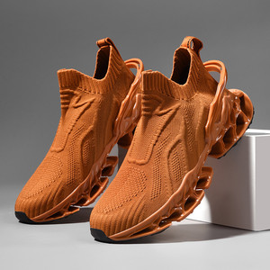 Chaussures de sport pour hommes <span class=keywords><strong>2022</strong></span>, design écailles de poisson, maille hautement élastique, chaussures décontractées respirantes et confortables pour le fitness en plein air, printemps automne - Product Image 5
