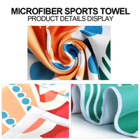 Serviette de sport personnalisée avec logo, vente en gros, super absorbante, séchage rapide, serviette de fitness en microfibre recyclée