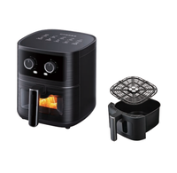 Friteuses 4.4L Appareils ménagers de cuisine Friteuses électriques mécaniques avec fenêtre visuelle