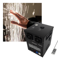 Machine à feux d'artifice électriques en métal pour mariage, avec flamme froide, brouillard dansant, DMX512 et télécommande, AC 110-240V 750W